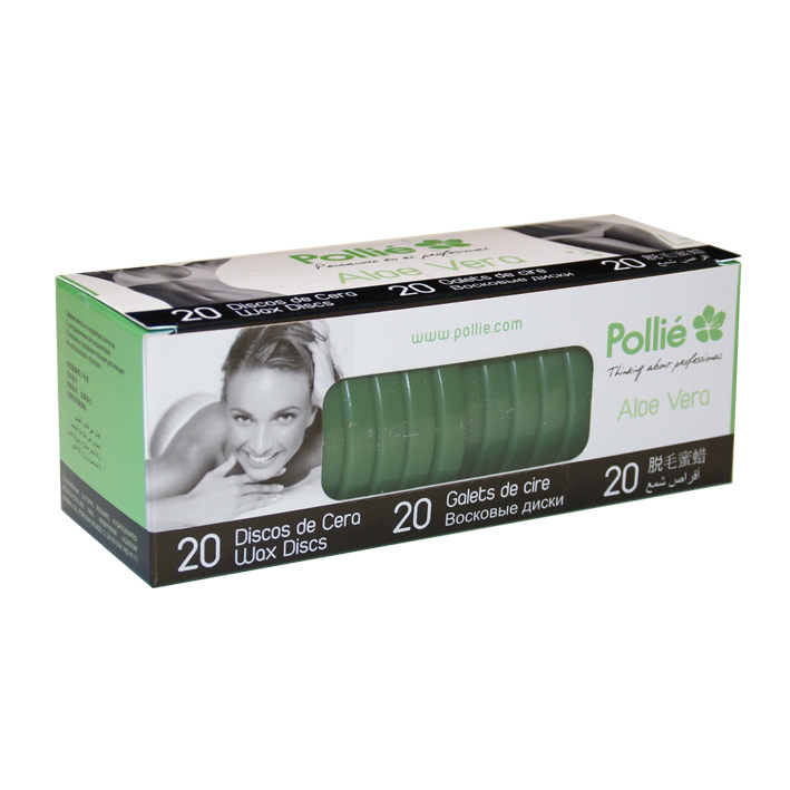 BOX 20 DISCS WAX ALOE VERA