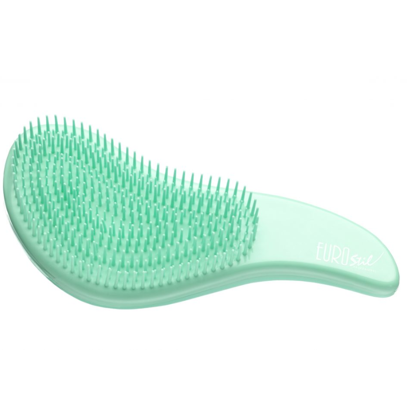 EUROSTIL DETANGLER SMÅ FÄRGBRUSH, turkos