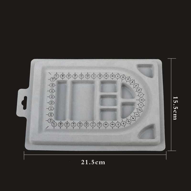 Designbräda för smyckesdesign av halsband & armband 16x22x1,3cm, 1st