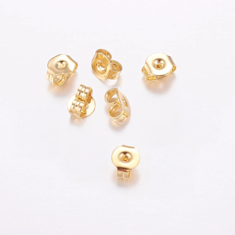 Bakstycken 5x4mm 18K Guldpläterade Nickelfria, 6-pack