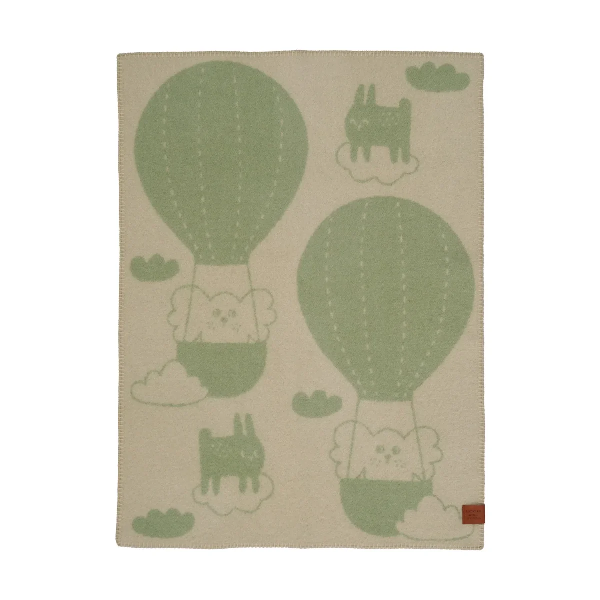 Balloon Barnfilt Wool Green - Bild 2