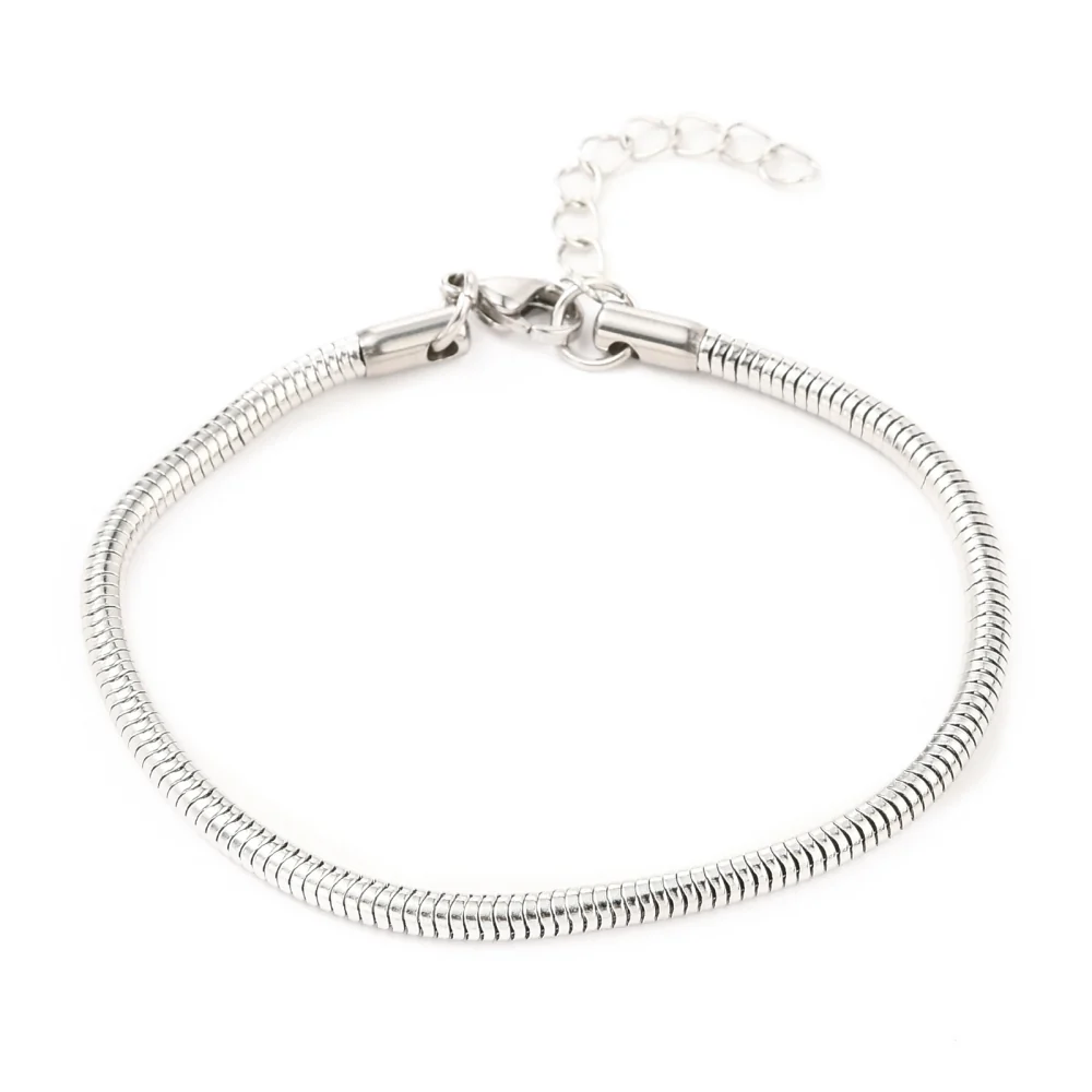 Armband Ormlänk * Unisex * 304 Rostfritt stål * 19,5 cm lång / 2,5mm tjock - Bild 2
